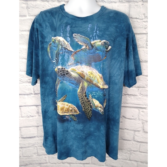 The Mountain Other - The Mountain Sea Turtle Tie Dye T Shirt XXL